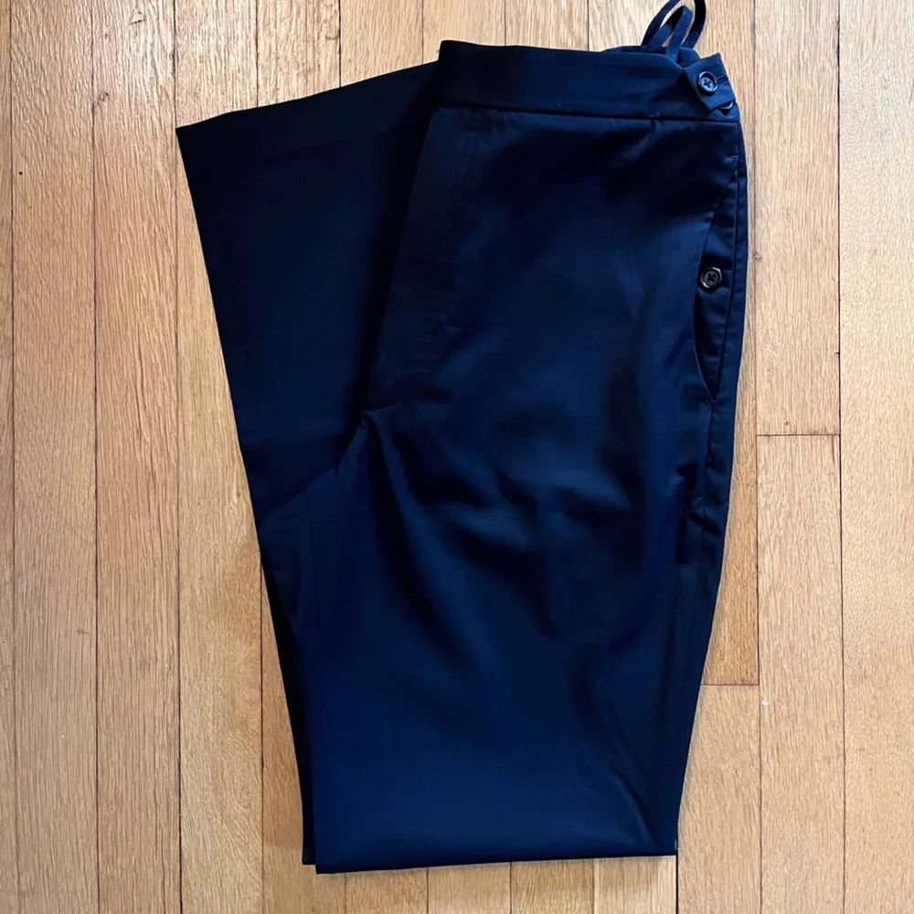 Helmut Lang Virgin Wool Black Trousers — Size 8 - Picture 6 of 9